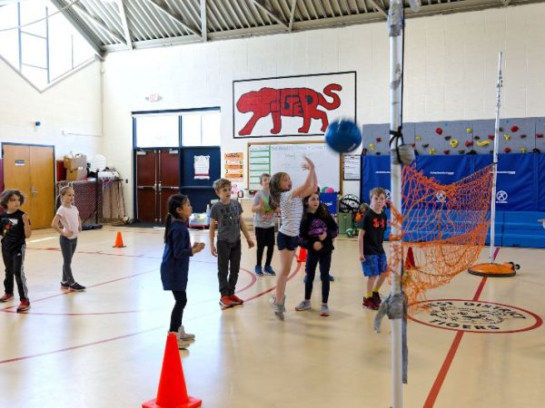 Students in gym